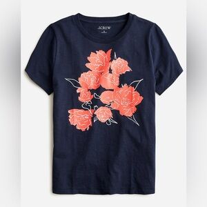 J. Crew‎ Classic-fit rose graphic T-shirt